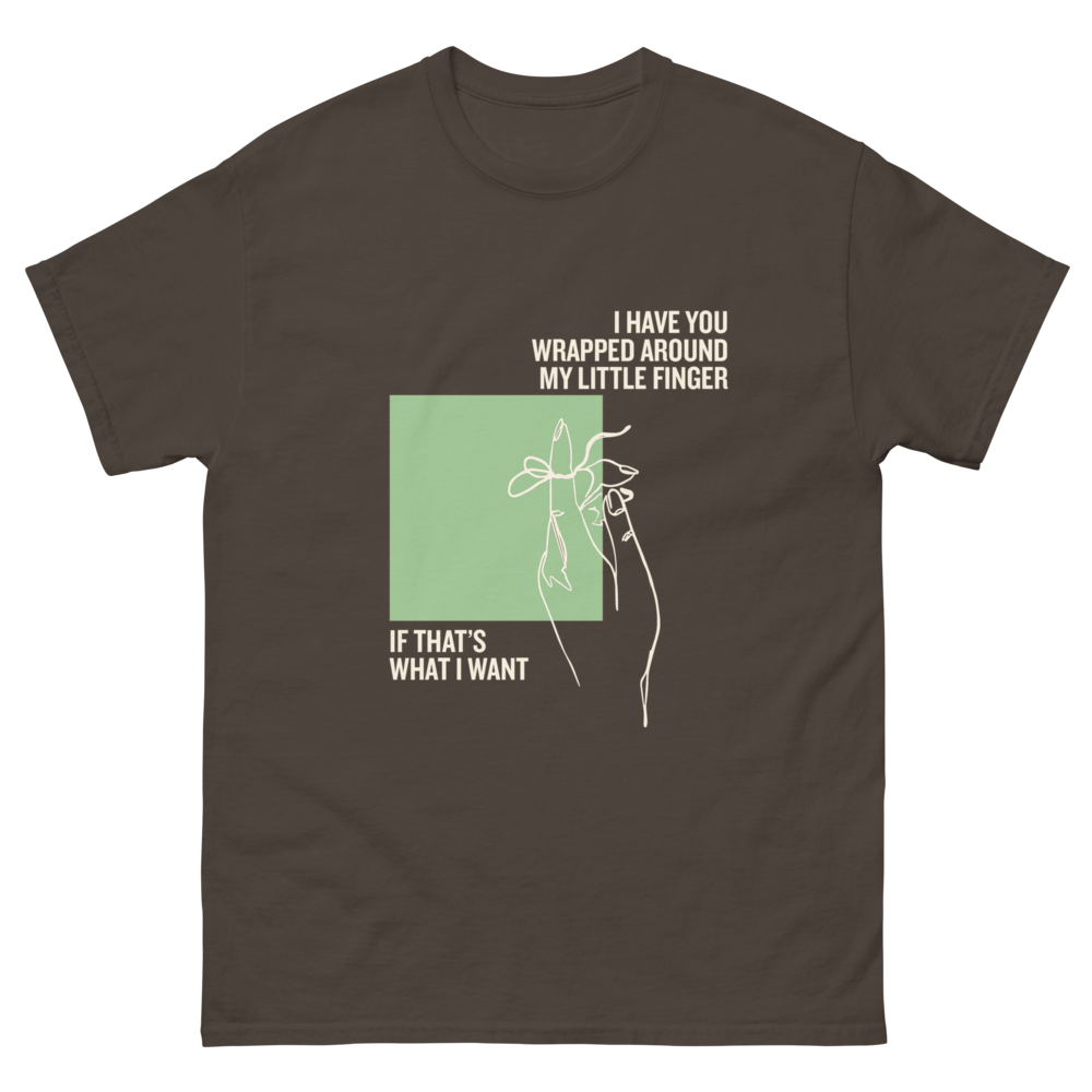 If That's What I Want Line Drawing T-Shirt Chocolate